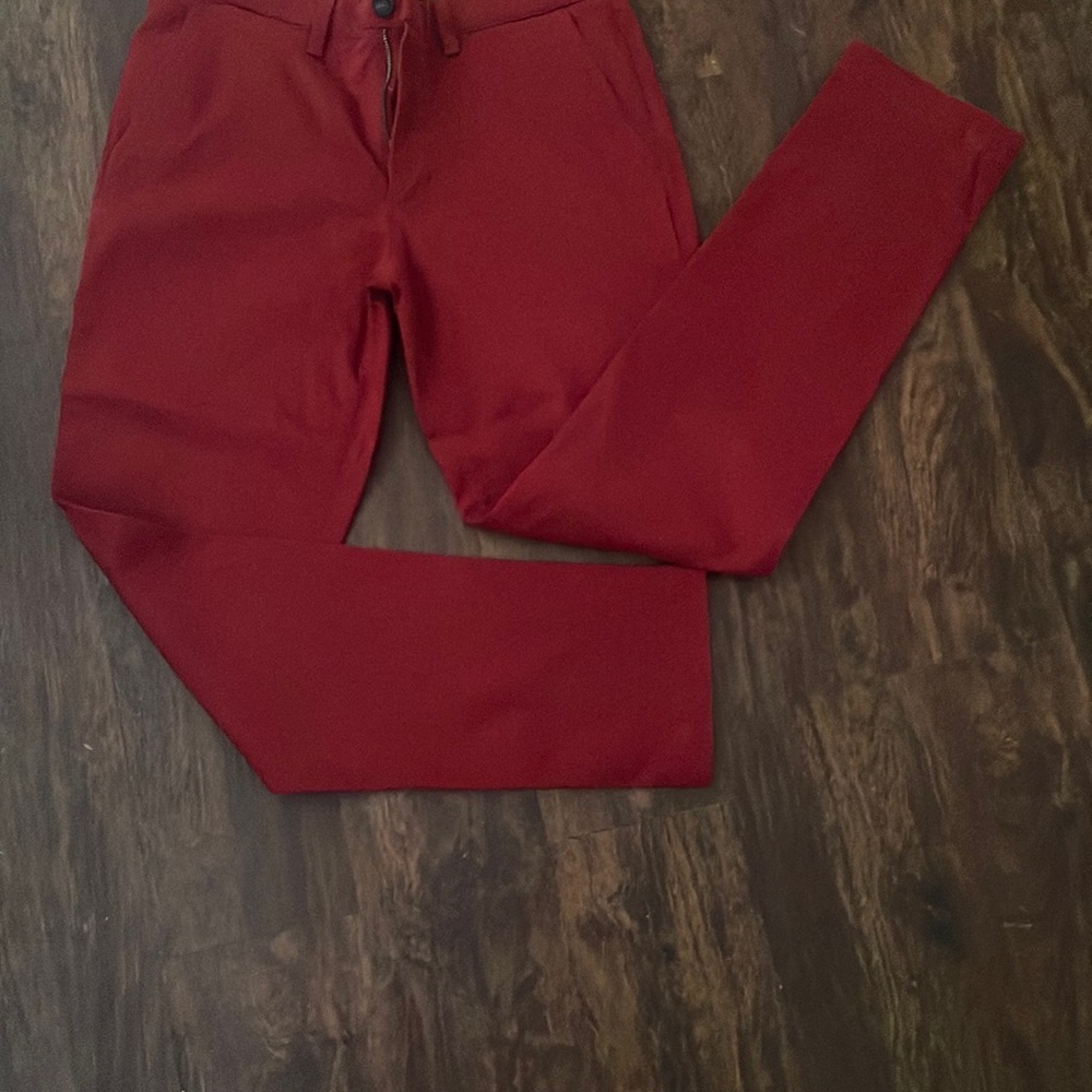 Lacoste Red Chinos for Timeless Elegance